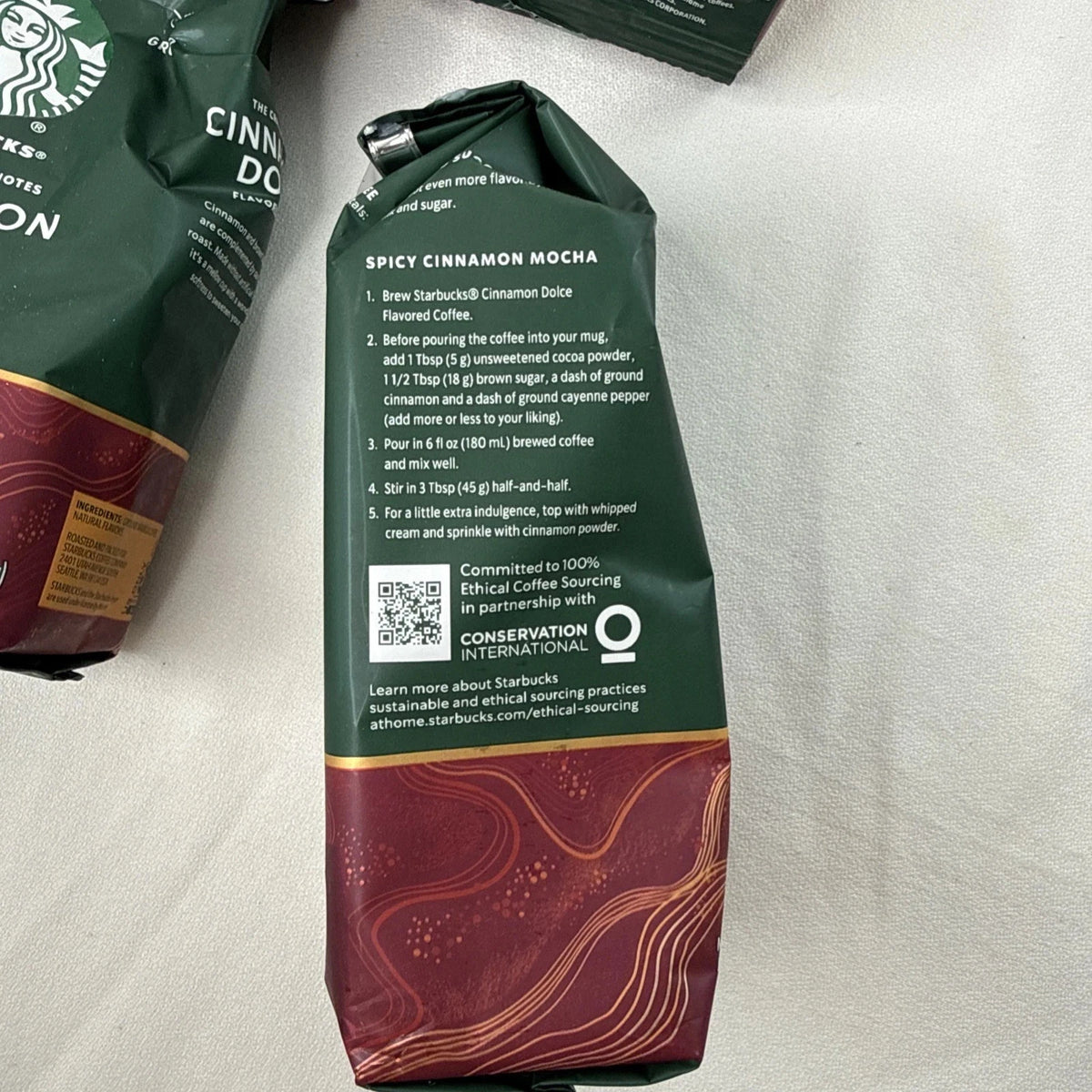 Starbucks Cinnamon Dolce Flavored Ground Coffee — 66 oz (6 × 11 oz Bags)