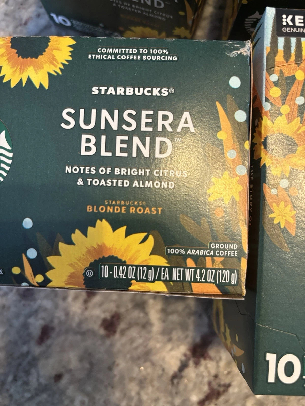 Starbucks Sunsera Blend Blonde Roast K-Cup Coffee Pods — 60 Count (6 Boxes)